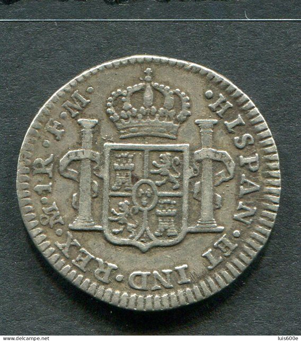 1798.ESPAÑA.MONEDA. 1 REAL PLATA CARLOS IV.MEXICO.BIEN CONSERVADA - Monnaies Provinciales