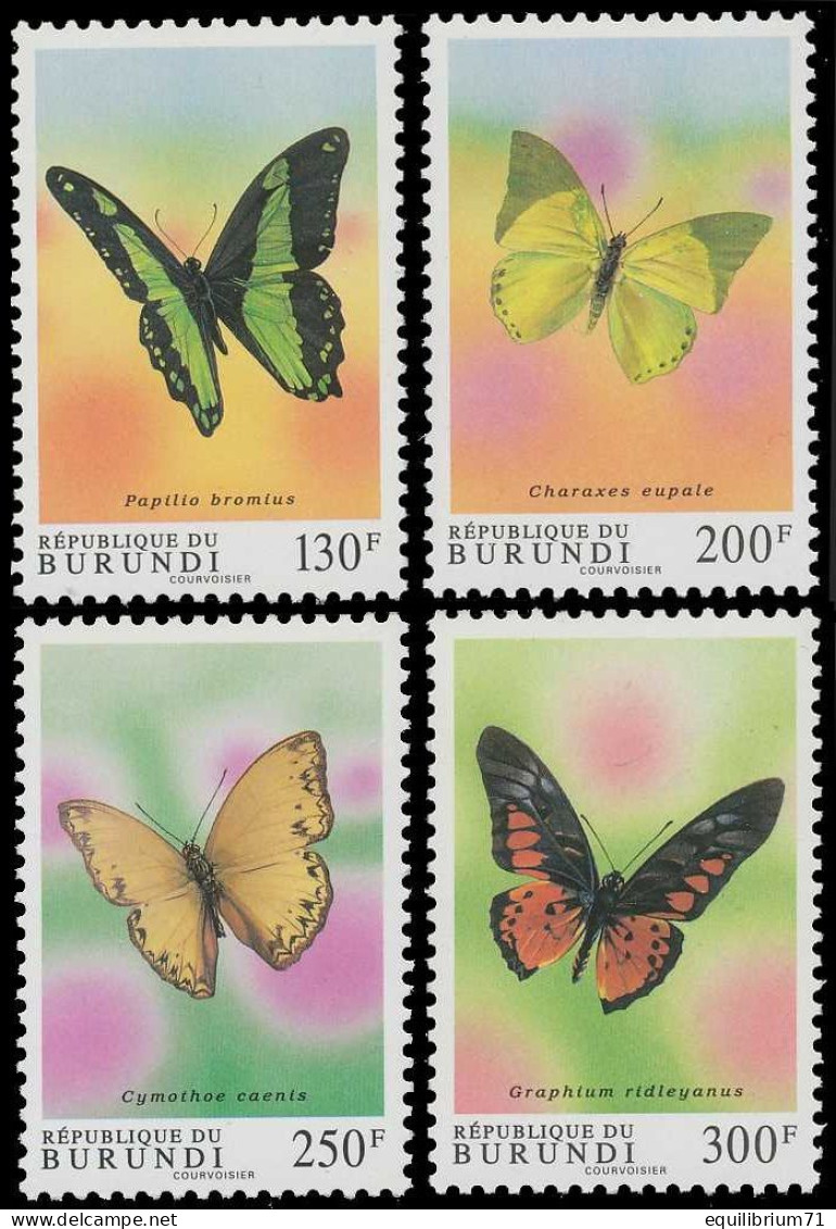 1029/1032**(BL132) - Papillons / Vlinders / Schmetterlinge / Butterflies - BURUNDI - Unused Stamps