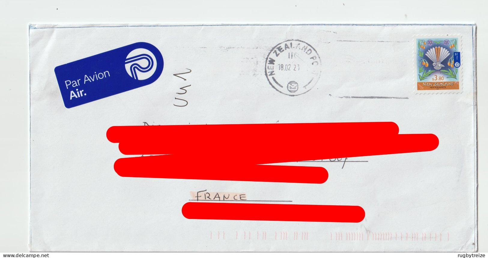 6410 Lettre Cover NEW ZEALAND NOUVELLE ZELANDE NZ MERI KIRIHIMETE $3,80 2023 - Lettres & Documents