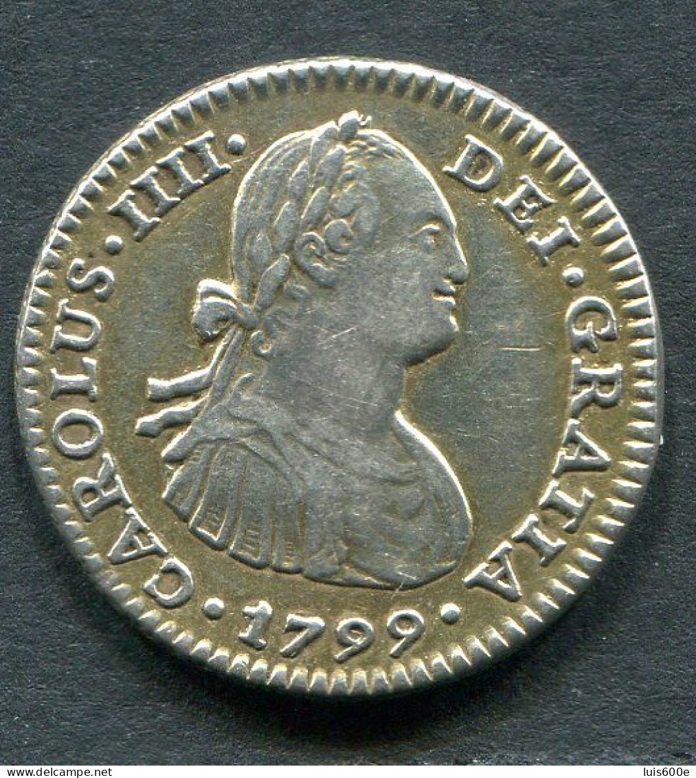1799.ESPAÑA.MONEDA. 1 REAL PLATA CARLOS IV.MEXICO.CONSERVACION NORMAL - Monete Provinciali
