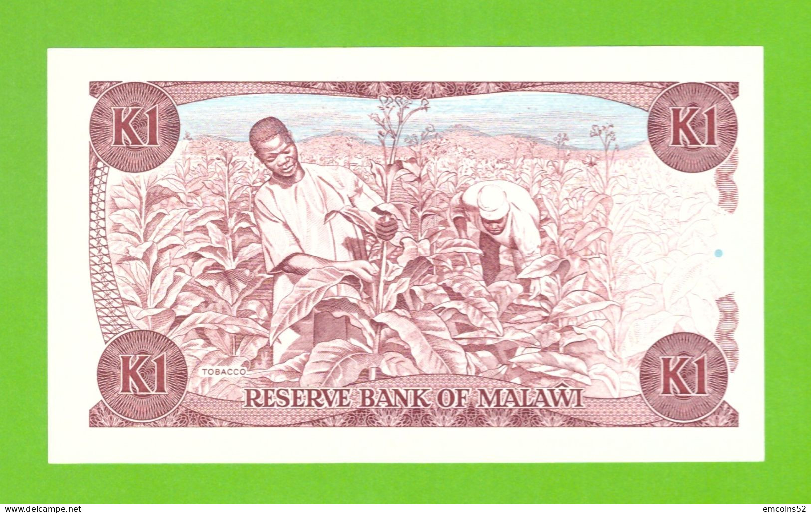 MALAWI 1 KWACHA 1988 P-19b UNC - Malawi
