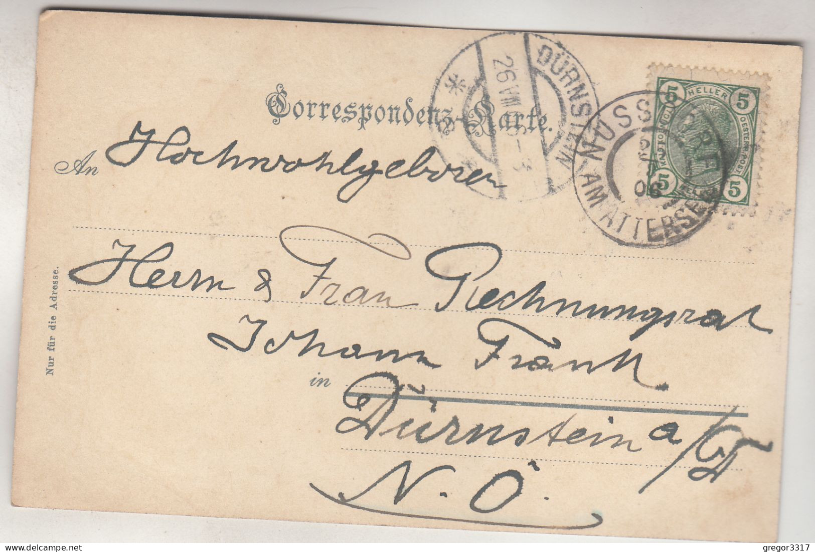 C6680) NUSSDORFam ATTERSEE - 25.08.1906 - Attersee-Orte