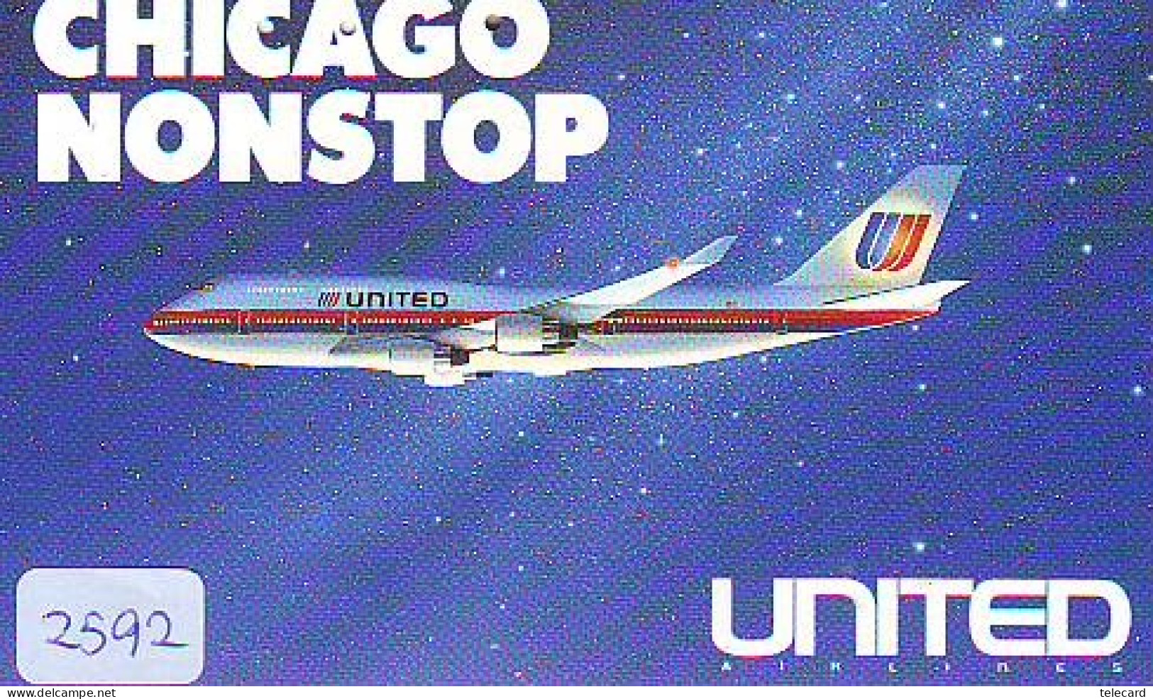 Télécarte JAPON * UNITED * (2592) AVIATION * AIRLINE Phonecard JAPAN AIRPLANE * FLUGZEUG * - Aviones