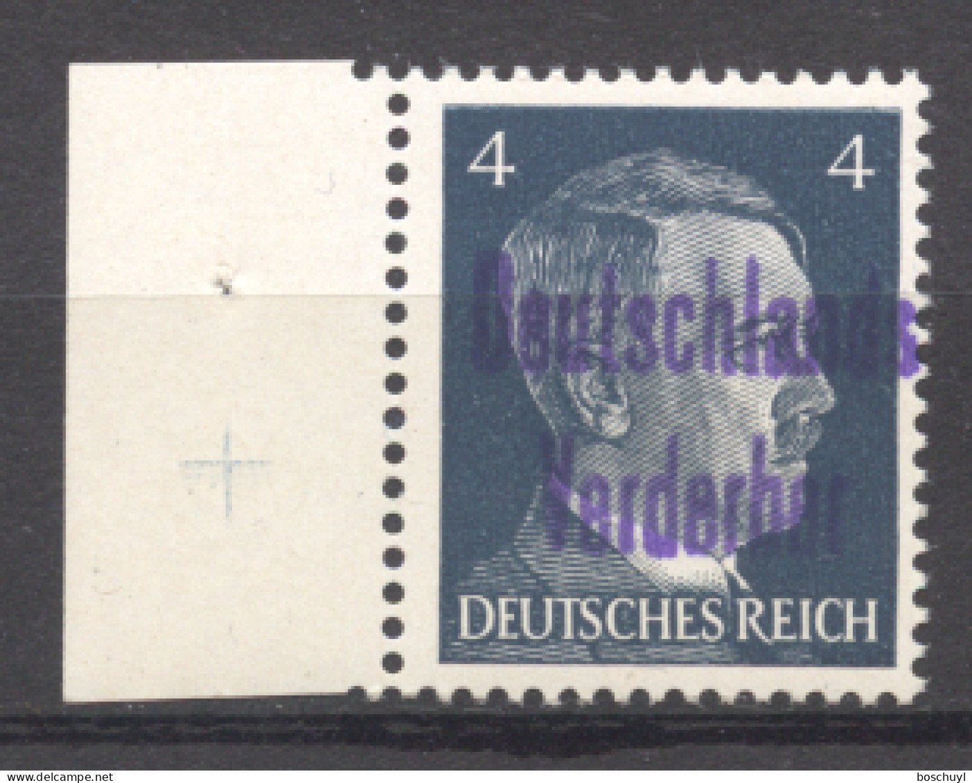 Germany, Meissen, Local Issues, 1945, Hitler 4 Pf, MNH, Michel 4 - Forgery ??? - Privatpost