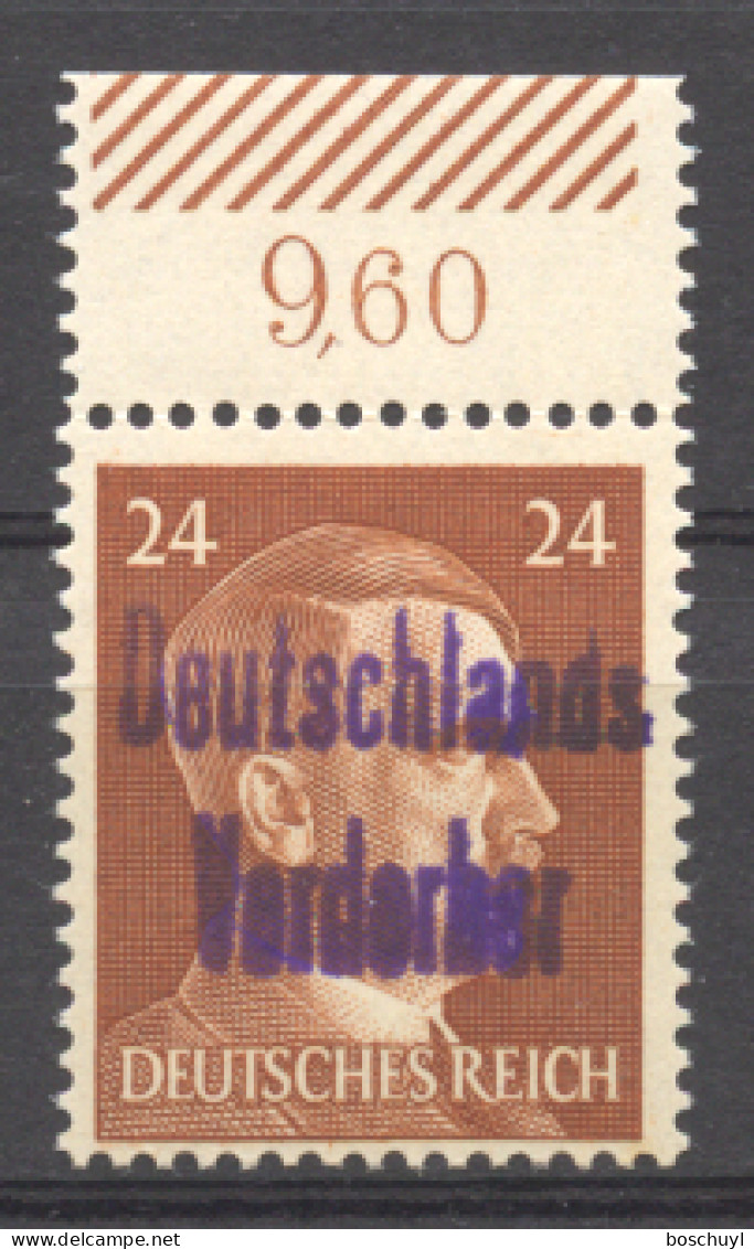 Germany, Meissen, Local Issues, 1945, Hitler 24 Pf, MNH, Michel 13 - Forgery ??? - Privé- & Lokale Post