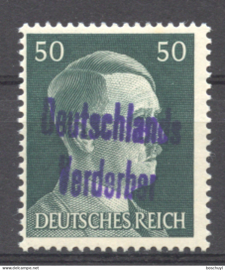 Germany, Meissen, Local Issues, 1945, Hitler 50 Pf, MNH, Michel 18 - Forgery ??? - Private & Local Mails