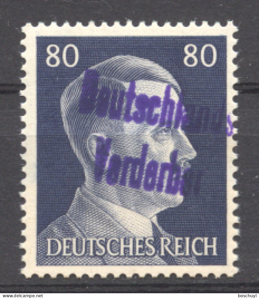 Germany, Meissen, Local Issues, 1945, Hitler 80 Pf, MNH, Michel 20 - Forgery ??? - Posta Privata & Locale