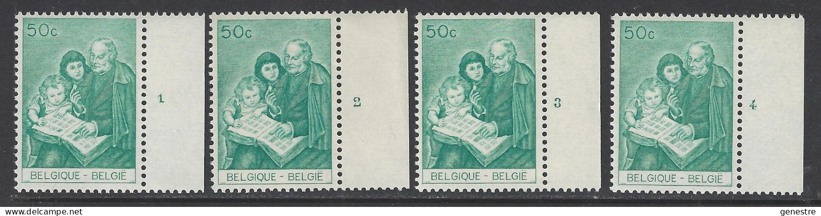 Belgique - 1965 - COB 1327 ** (MNH) - Planches 1 à 4, Série Complète - 1961-1970