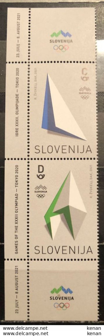 Slovenia, 2021, Mi: 1483/84 (MNH) - Eté 2020 : Tokyo