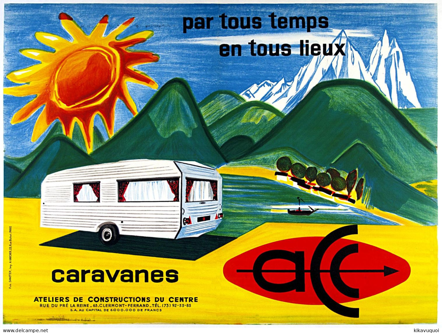 Affiche Poster - Caravane Acc - Camping