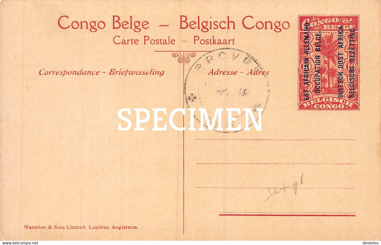 Est Africain Allemand - Groupe De Watuzi -  Ruanda - 10 Centimes Stamp - Ruanda-Burundi