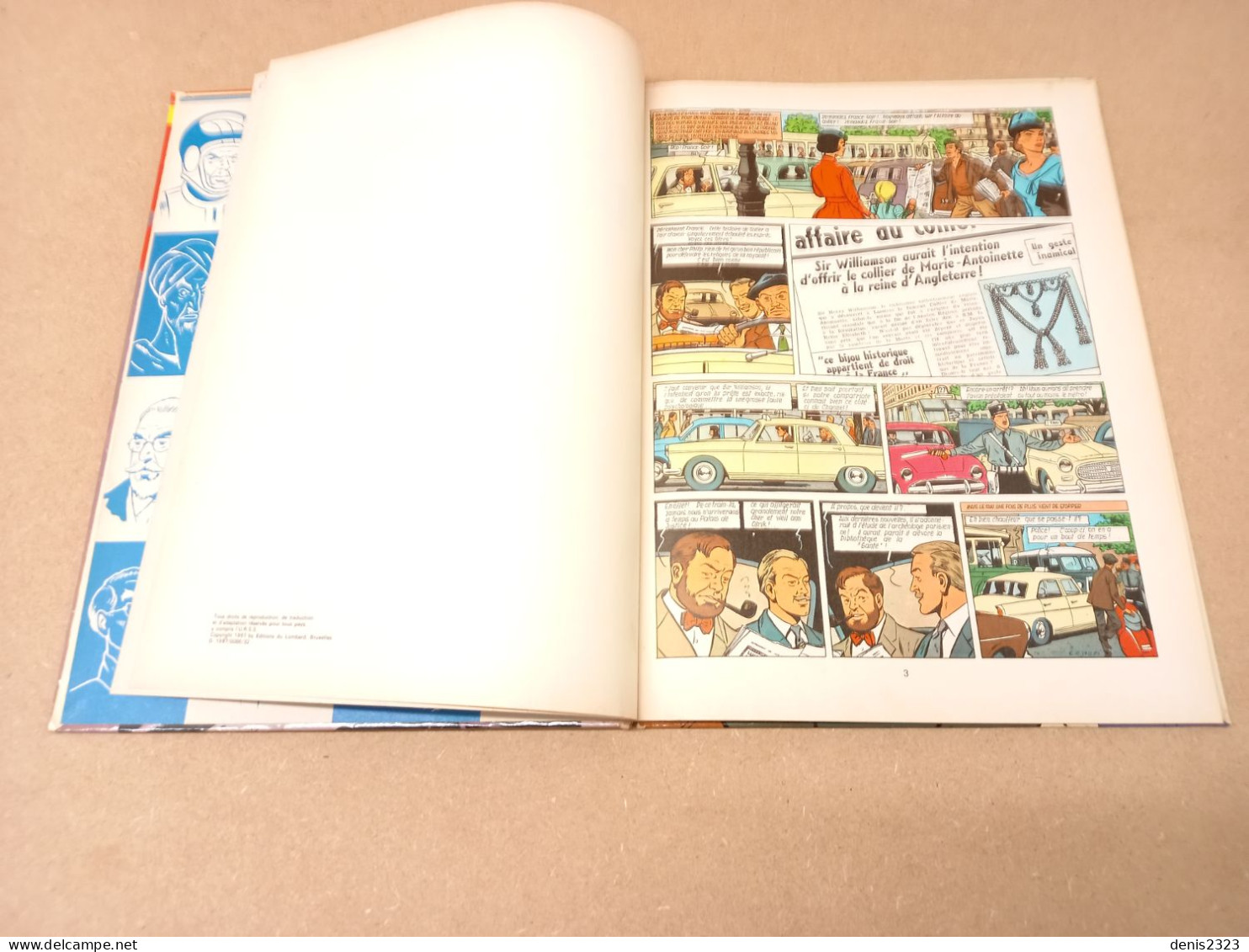 Blake & Mortimer T9 l'affaire du collier EO TBE 1967