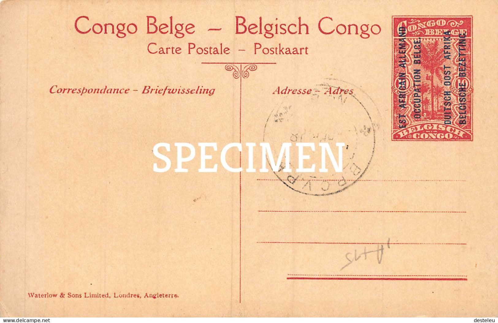 Est Africain Allemand -  Parade De Garde  Kigali Ruanda - 10 Centimes Stamp - Ruanda-Urundi