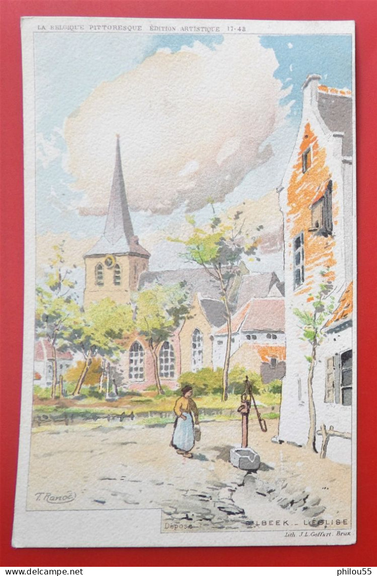 Cpa DILBEEK Illustrateur F. Ranot 1903 L'Eglise - Dilbeek