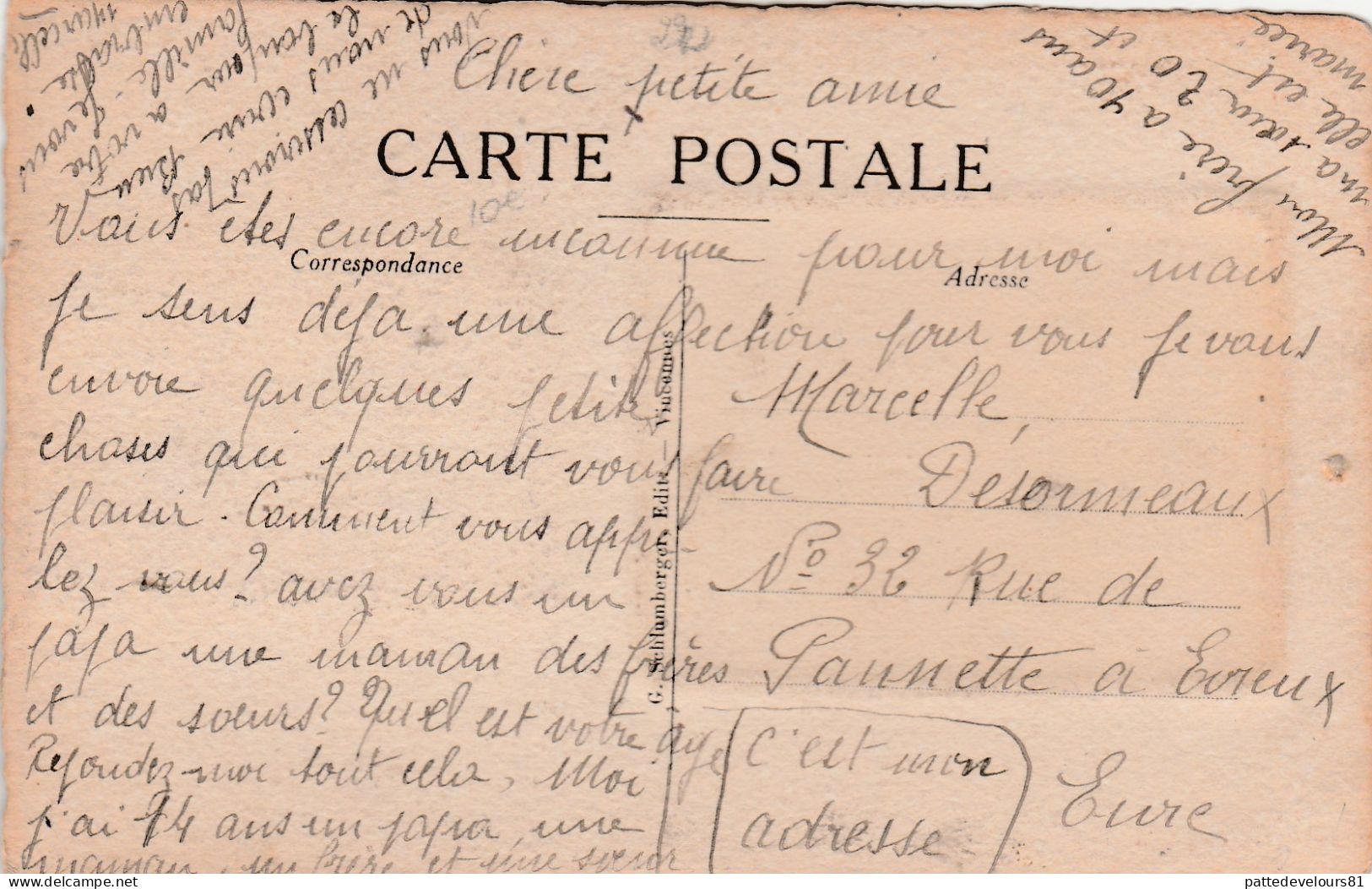 Petit Almanach De 1920 En Eau-forte Sur CPA Avec Illustration En Eau-forte Jeu La Corde à Sauter (4 Scans) - Petit Format : 1901-20