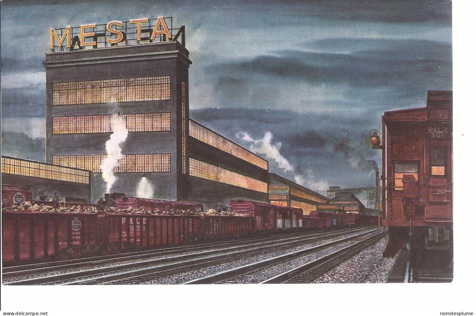 18504) USA New York Central NYC Pittsburgh Lake Erie RR Locomotive Art Creation Card By Fogg - Pittsburgh