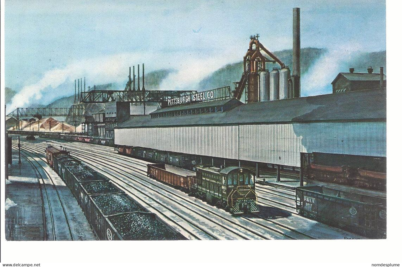 18505) USA New York Central NYC Pittsburgh Lake Erie RR Locomotive Art Creation Card By Fogg - Pittsburgh