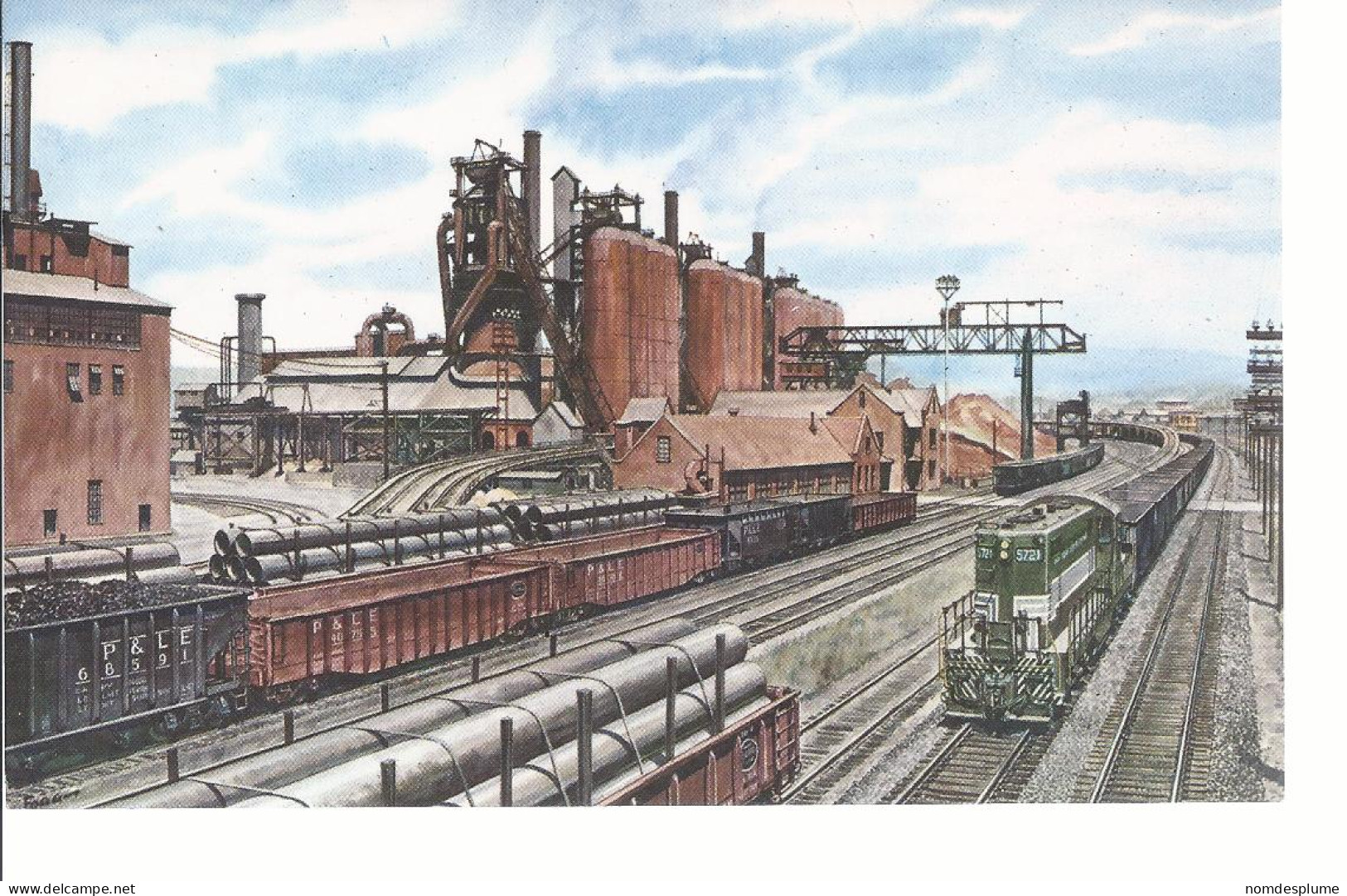 18508) USA New York Central NYC Pittsburgh Lake Erie RR Locomotive Art Creation Card By Fogg - Pittsburgh