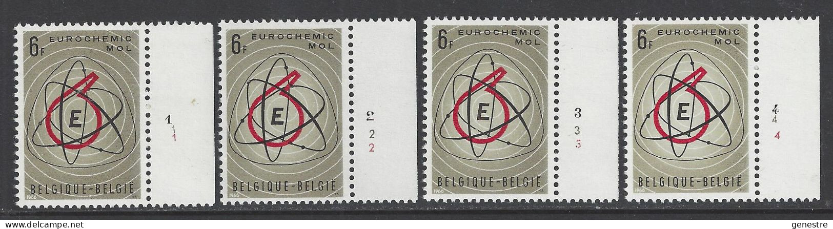 Belgique - 1966 - COB 1383 ** (MNH) - Planches 1 à 4, Série Complète - 1961-1970