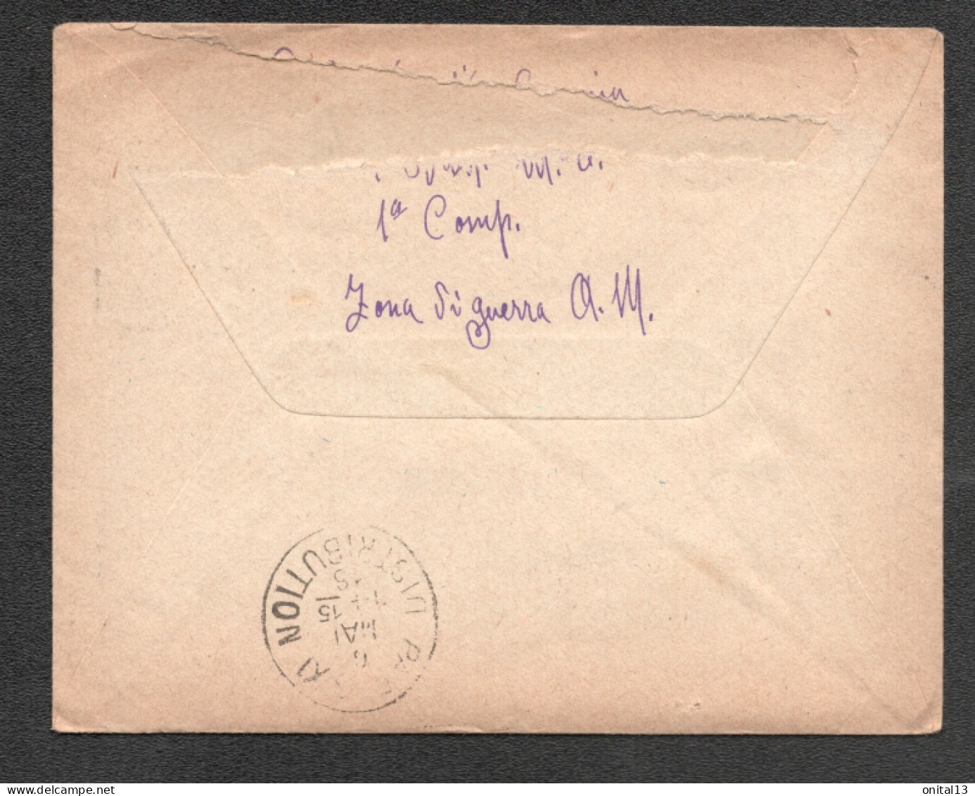 1918 CORRESPONDANCE MILITAIRE / ALBANIA A PARIS / CACHET POSTA MILITARE 112 D2014 - Other & Unclassified