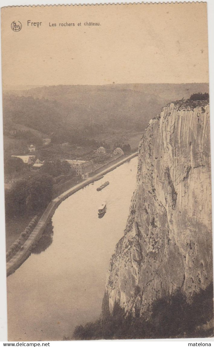 BELGIQUE NAMUR HASTIERE FREYER LES ROCHERS ET LE CHATEAU - Hastière