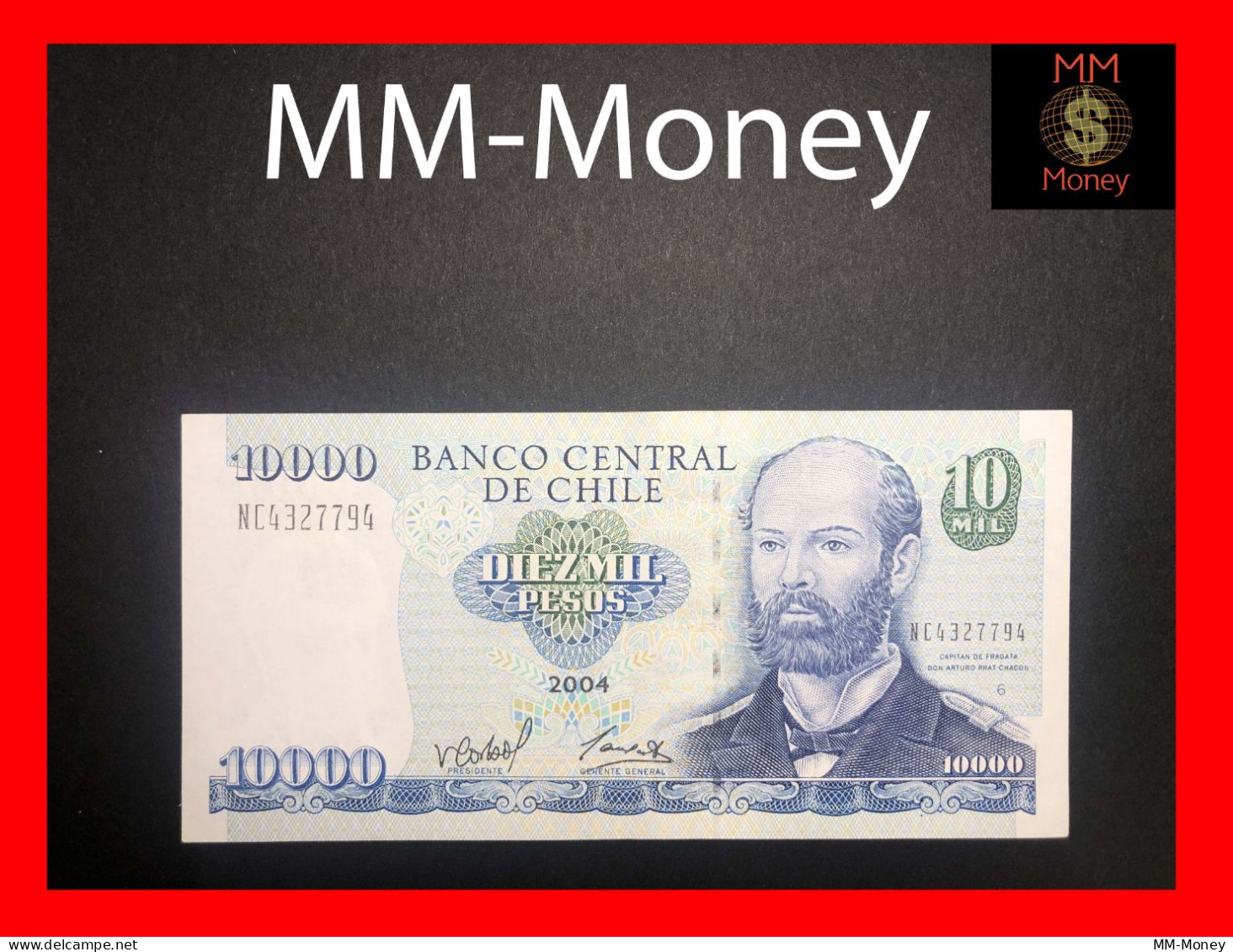 CHILE  10.000   10000 Pesos  2004  P. 157   AU - Chile