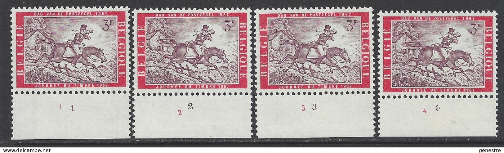 Belgique - 1967 - COB 1413 ** (MNH) - Planches 1 à 4, Série Complète - 1961-1970