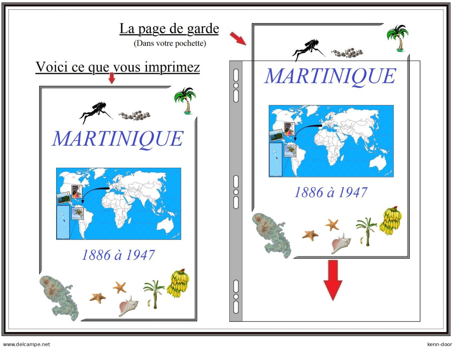 La MARTINIQUE  Album De Timbres à Imprimer  EDITION 2023 - Sonstige & Ohne Zuordnung