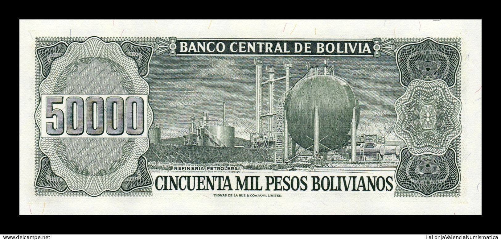 Bolivia 50000 Pesos Bolivianos 1984 Pick 170b Sc Unc - Bolivië