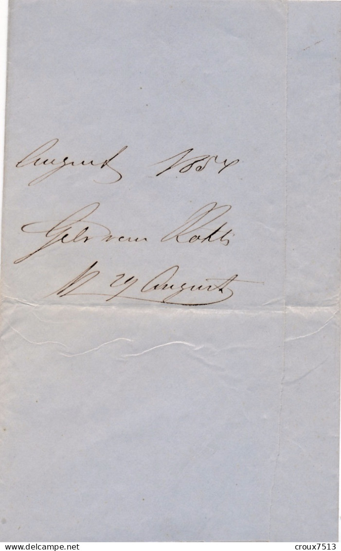 1854 LSC 3 Sgr TTB. - Lettres & Documents