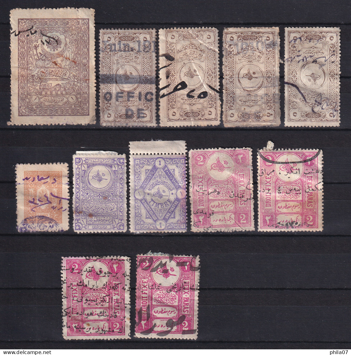 TURKEY - Small Lot Of Revenues Stamps / 2 Scans - Andere & Zonder Classificatie