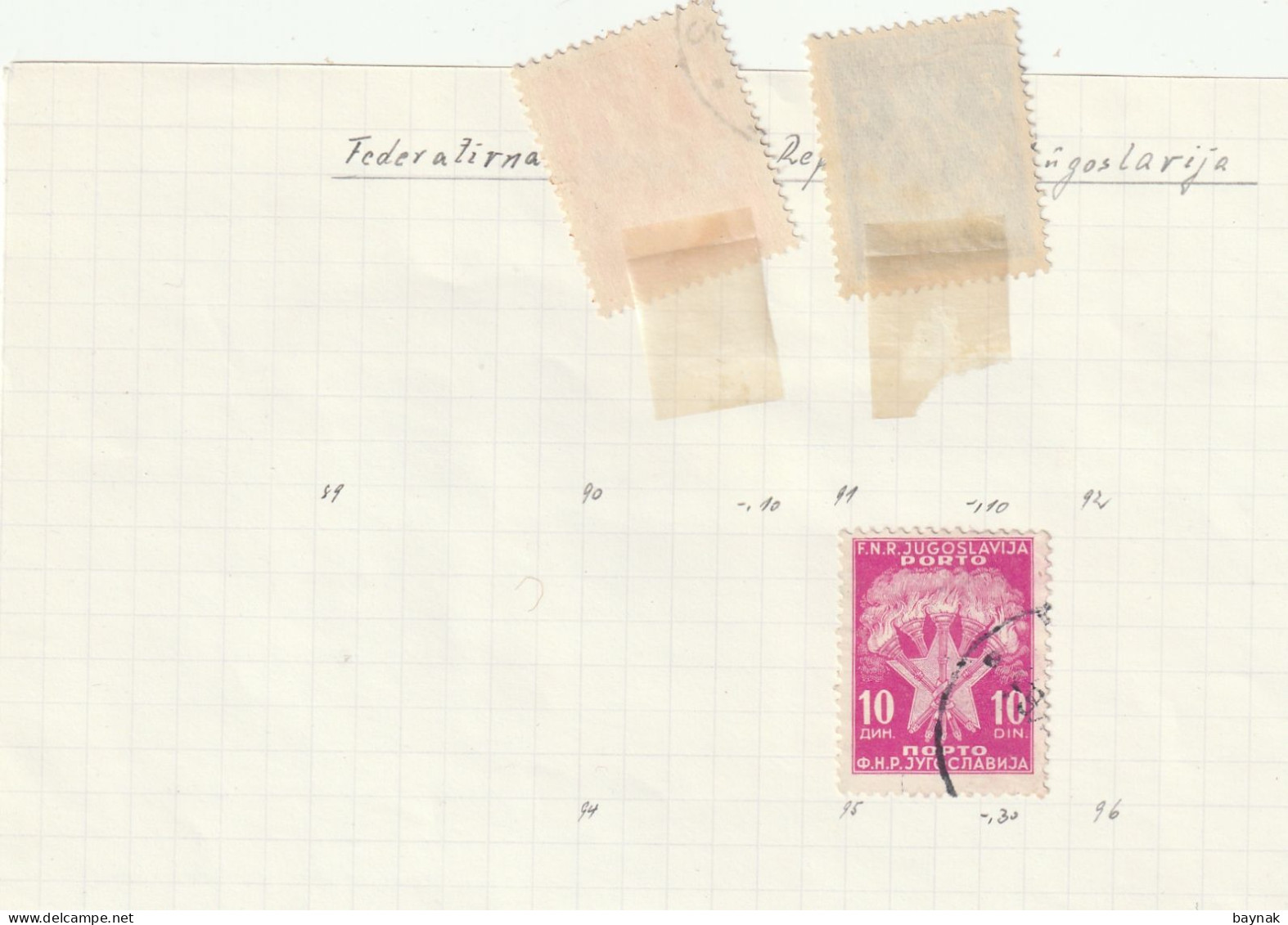 15 X PORTO MARKE  YUGOSLAVIA  --  MIT FALZ - Postage Due