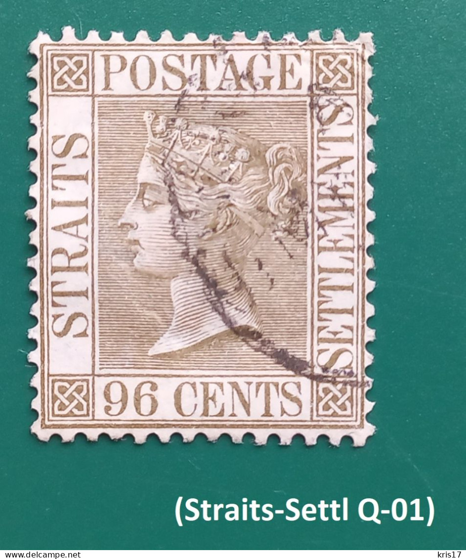 (TI)(Straits-Settl Q-01)(CZ) Malaysia Malaya Straits Settlements 1867-1882 Queen Victoria 96c Malacca - Malacca
