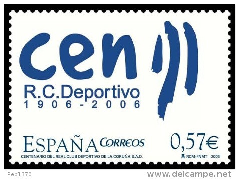 ESPAÑA 2006 - DEPORTES Centº Del Real Club Deportivo De La Coruña - EDIFIL Nº 4266 - Clubs Mythiques
