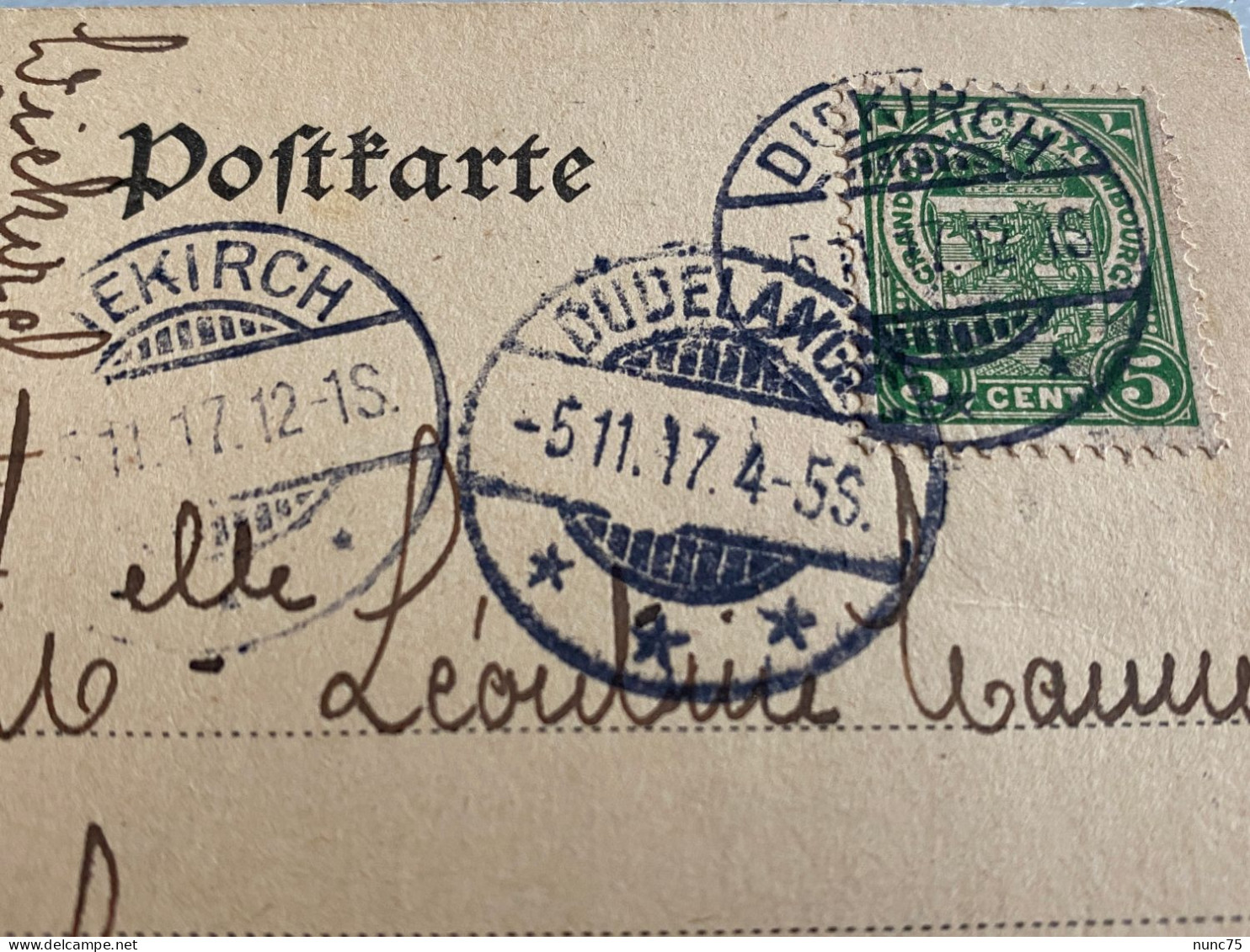 •• DUDELANGE Ww1 1917 DIEKIRCH - 1914 1918 1. Weltkrieg OCCUPATION - Dudelange