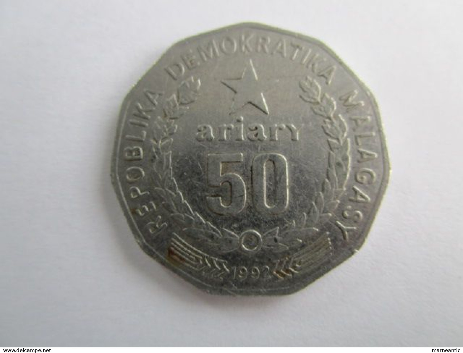 MADAGASCAR Pièce: 50 Ariary 1992 - Madagascar