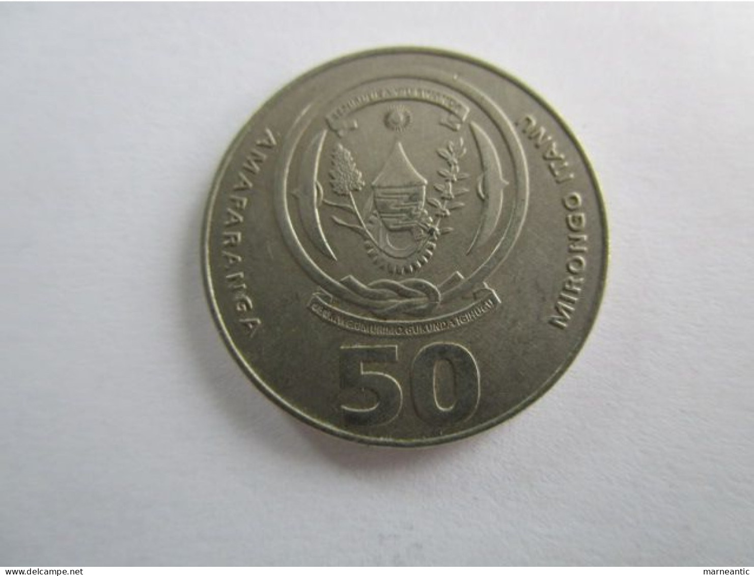 RWANDA: Pièce 50 Francs 2003 - Rwanda