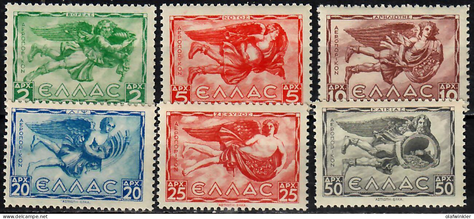 1942 Air. Winds (1st Series) He A55-60 / Mi 452-7 / YT A50 .. / Sc C55-60 MNH / Neuf Sans Charniere / Postfrisch [zro] - Unused Stamps