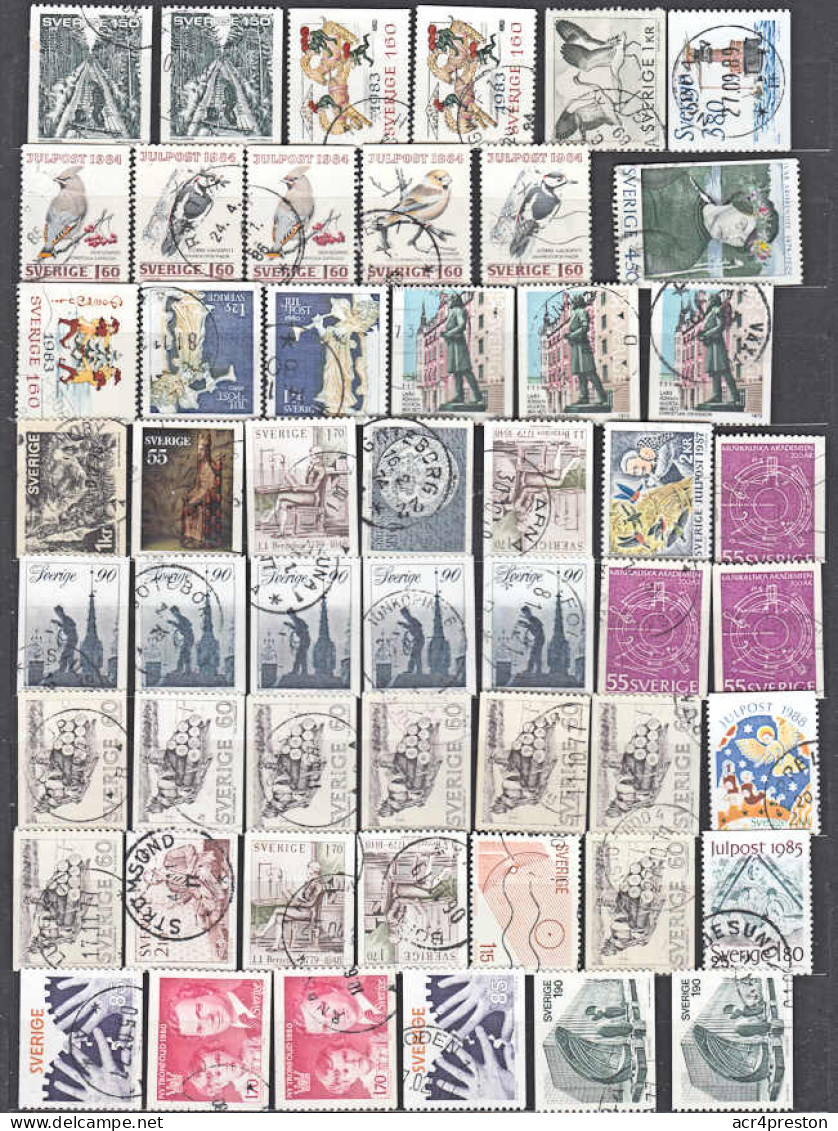 J0051 SWEDEN, Lot Of 600+ Fine Used Stamps - Collections