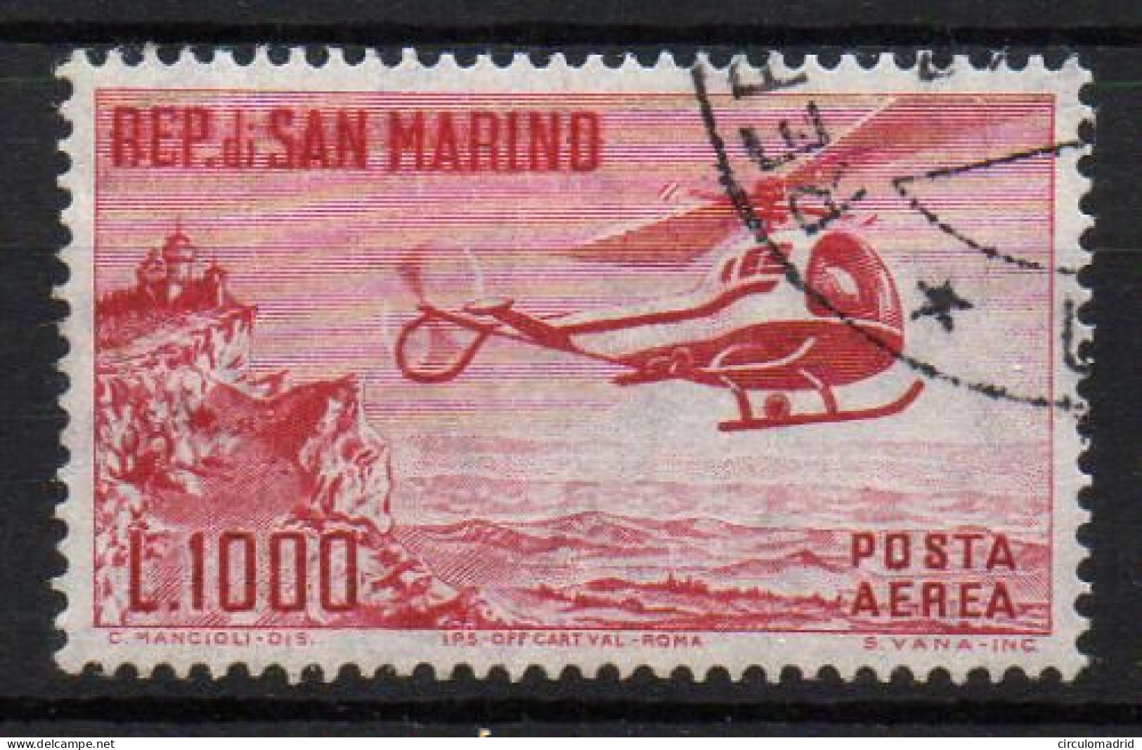 San Marino Aéreo Nº 127.. Año 1961 - Airmail