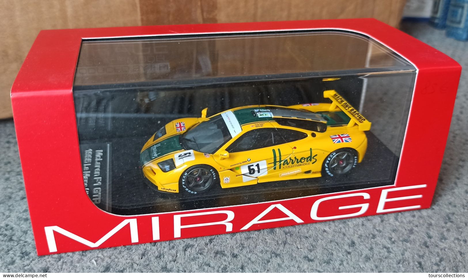 1/43 MIRAGE - HPI McLaren F1 GTR 1995 3° LE MANS 24H N° 51 Wallace , Bell J. And Bell D. Moteur BMW S70 6,1L V12 - HPI-Racing