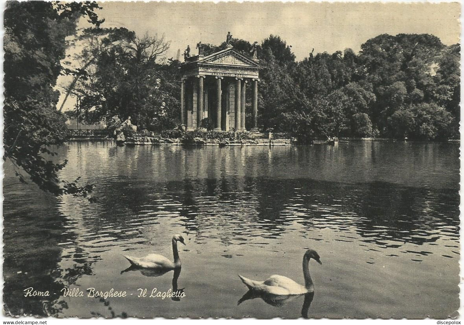 AC6482 Roma - Villa Borghese - Il Laghetto / Viaggiata 1954 - Parks & Gärten