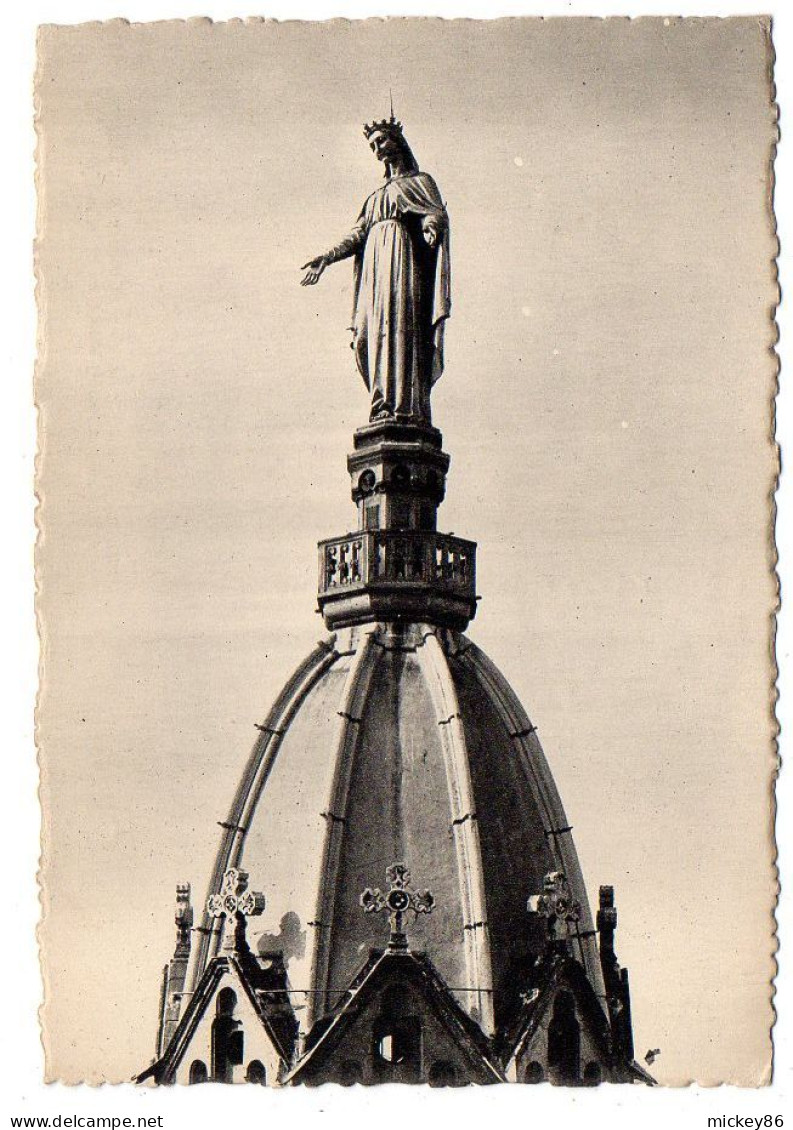 LYON  5° --1943--La Vierge Dorée De Fabisch ,vieille Chapelle De Fourvière...tp Pétain ...beau Krag   LYON-GARE - Lyon 5