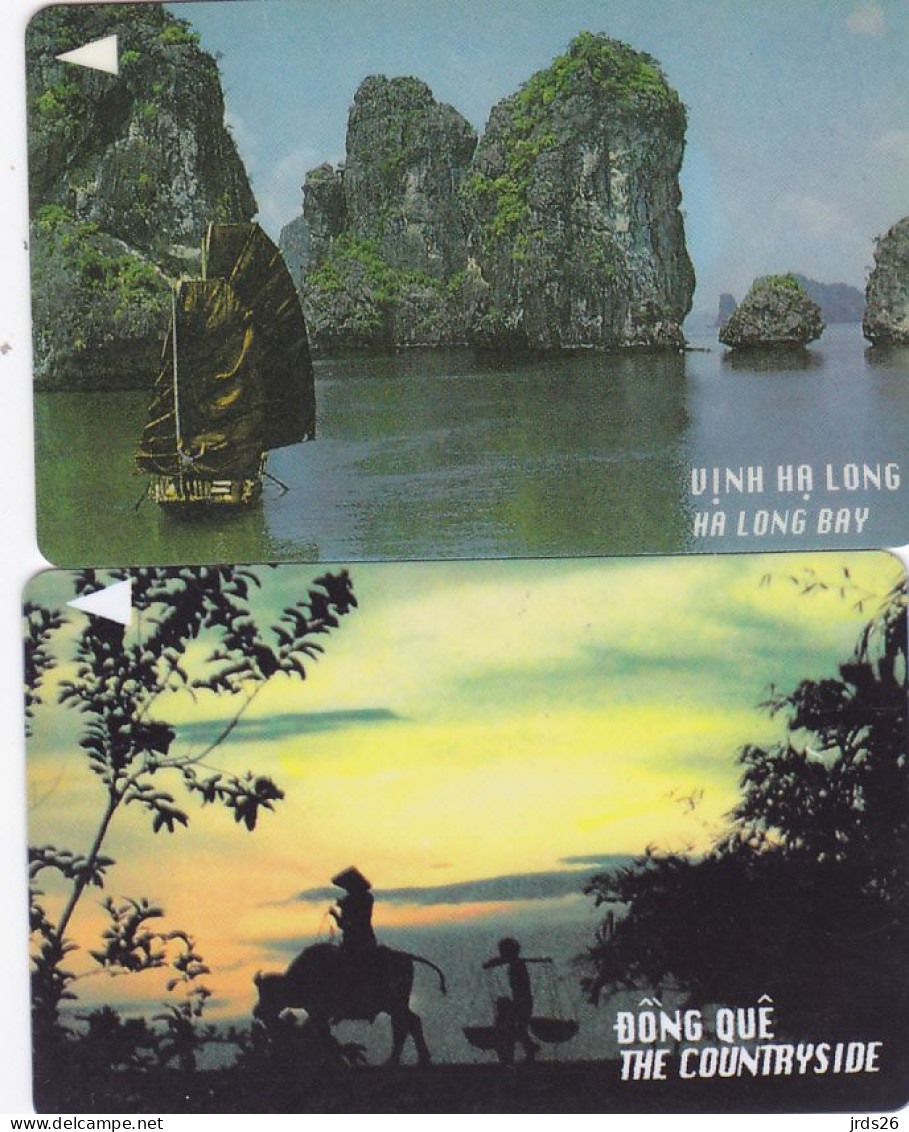 Vietnam 2 Phonecards GPT  - - - Landscape  17UMCA, 21VMCA - Viêt-Nam