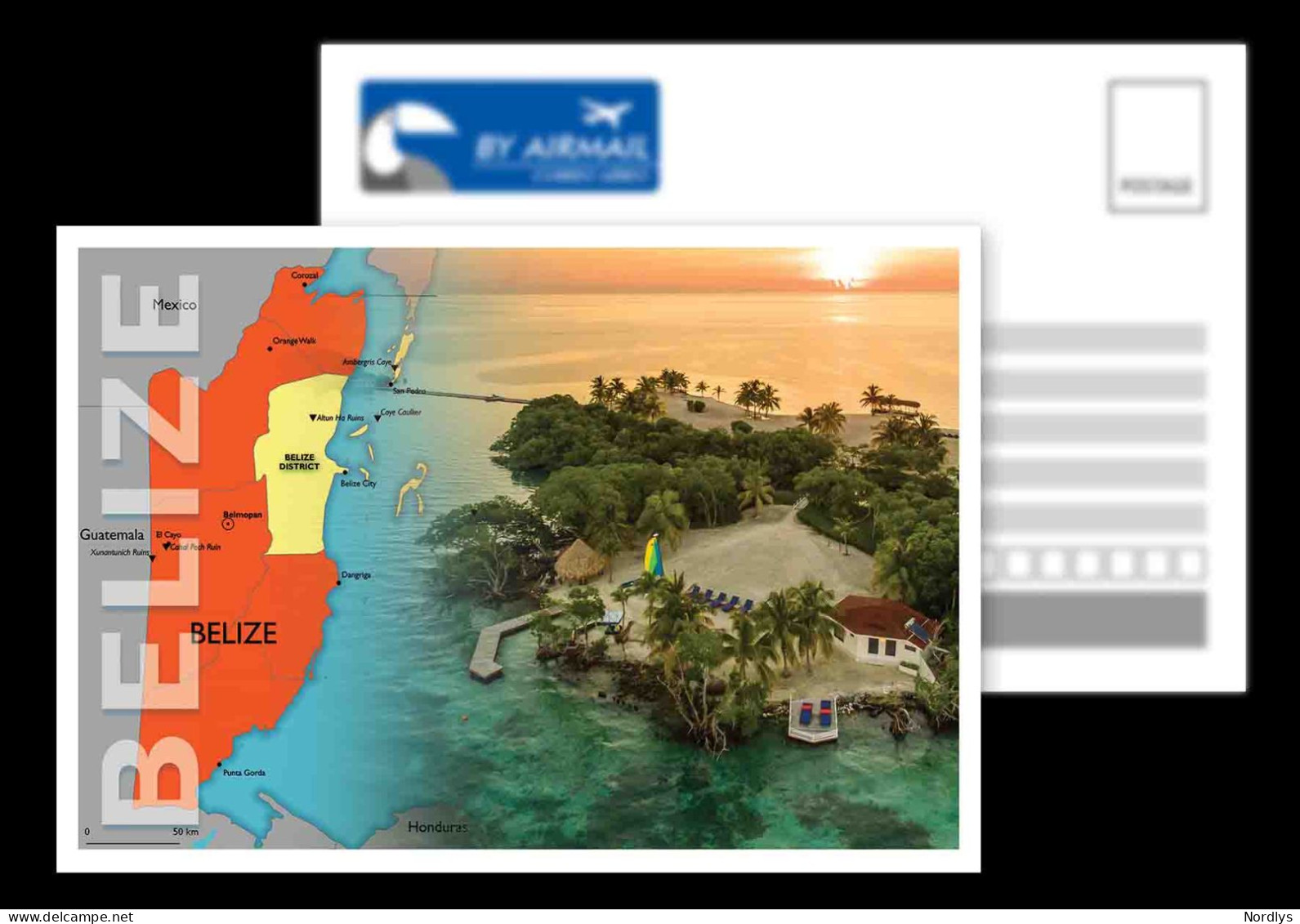 Belize / Postcard / View Card /Map - Belize
