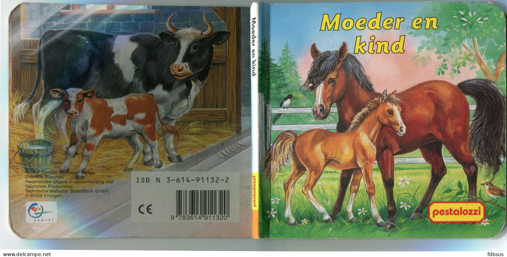 Boekje Voor Kleuters - Moeder En Kind - Uitgegeven 1997 Pestalozzi Verlag Munchen - Nl Kalshoven Productions Boardbook - Jugend