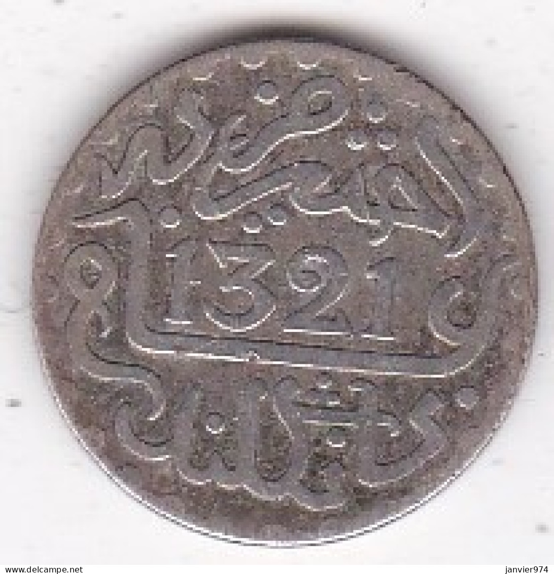 Protectorat Français. 1 Dirham (1/10 RIAL) AH 1321 Londres - 1903, En Argent, Lec# 130 - Marokko