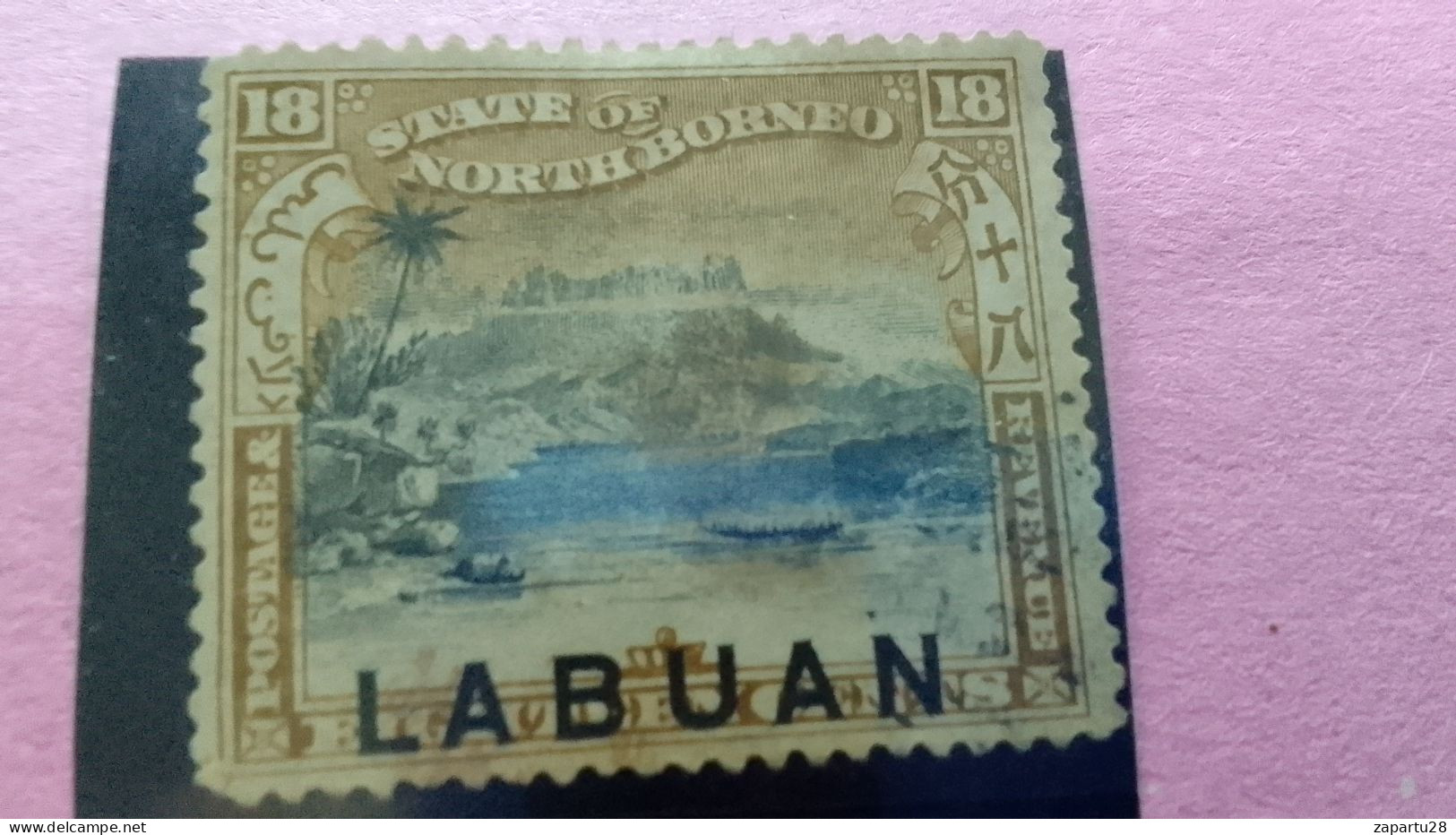 MALEZYA-LABUAN-1894     18C       USED - Fédération De Malaya