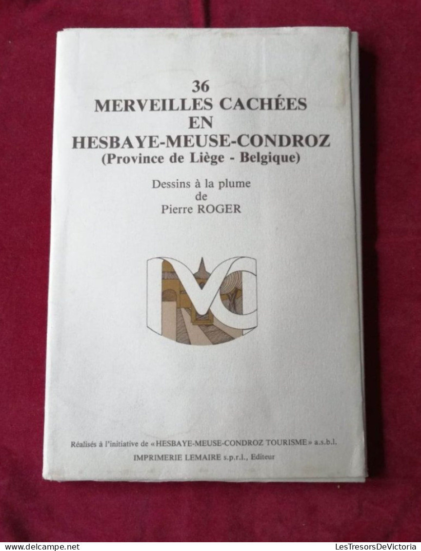 36 Merveilles Cachées En Hesbaye Meuse Condroz - Province De Liège - Belgique - Dessin à La Plume De Pierre Roger - Geographie