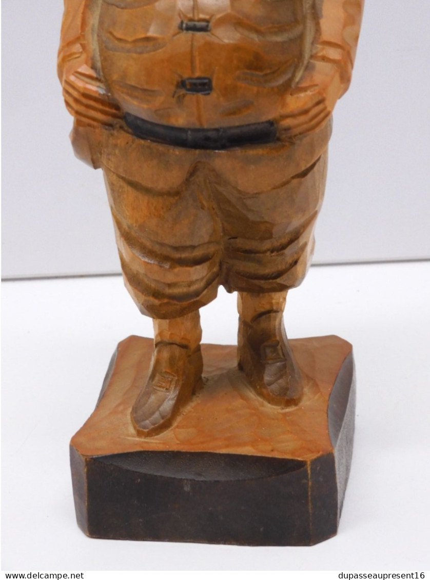 -STATUETTE SANCHO PANSA BOIS Sculpté no DON QUICHOTTE COLLECTION VITRINE    E